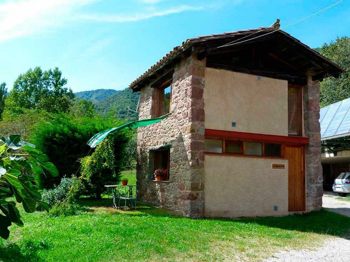 La Cabana Del Moli De La Plana Riudaura Exteriör bild